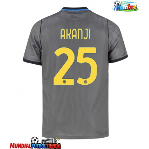 Camiseta Inter Milan Manuel Akanji #25 Tercera Equipación Replica 2026-27 mangas cortas